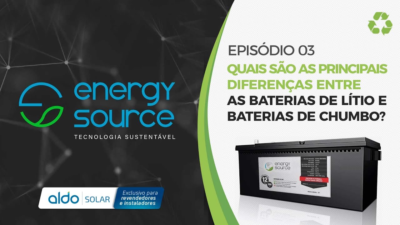 Comparação: Baterias de Lítio vs. Outras